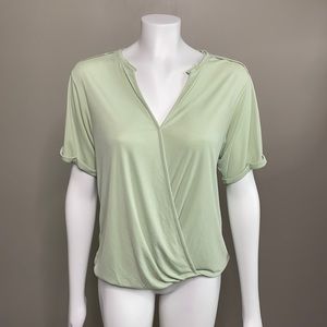 Saturday Sunday by Anthropologie Faux Wrap Top